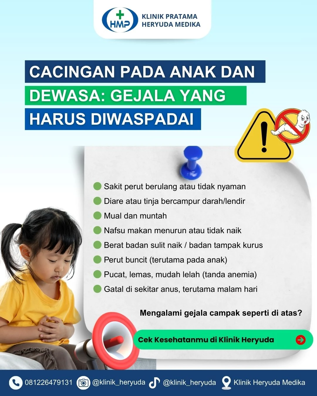 Cacingan pada Anak dan Dewasa: Gejala yang Harus Diwaspadai