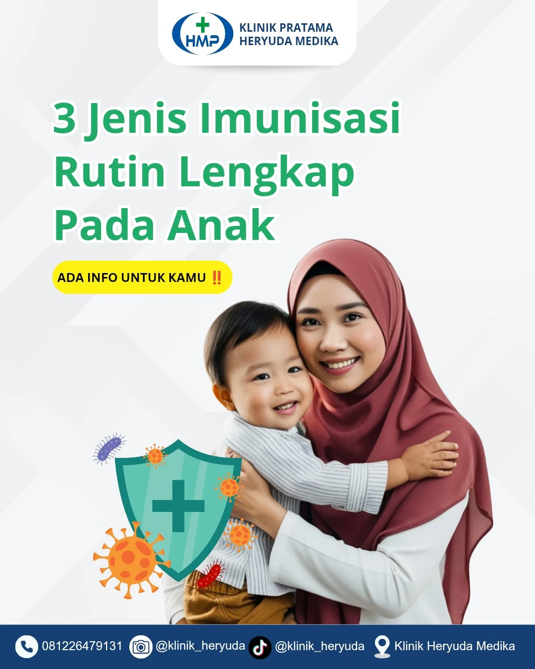 Tiga Jenis Imunisasi Rutin Lengkap pada Anak