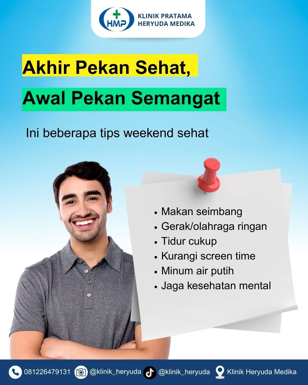Akhir Pekan Sehat, Awal Pekan Lebih Produktif